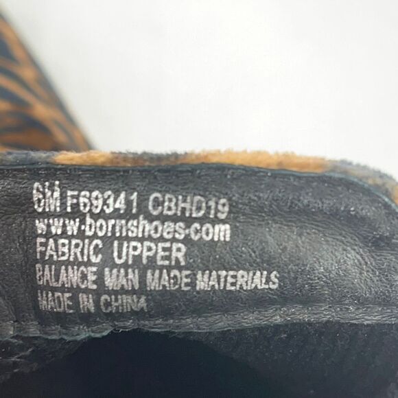 Born Remo Leopard Print Ankle Boots Booties Womens Size 6 - Picture 6 of 6